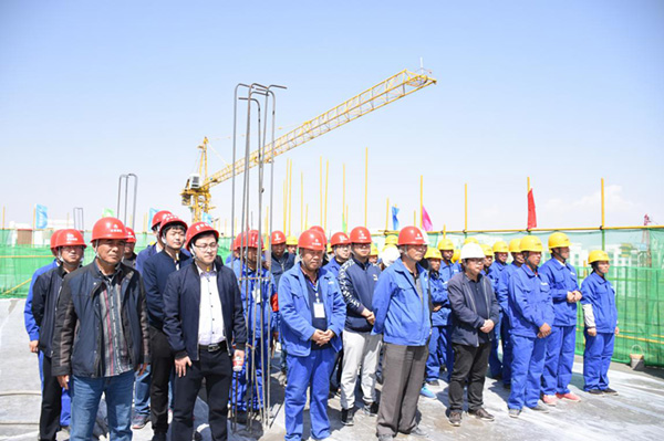 蘭州新區(qū)綜合保稅區(qū)配套公寓樓（二期） 項目一標段11#樓實現(xiàn)提前封頂